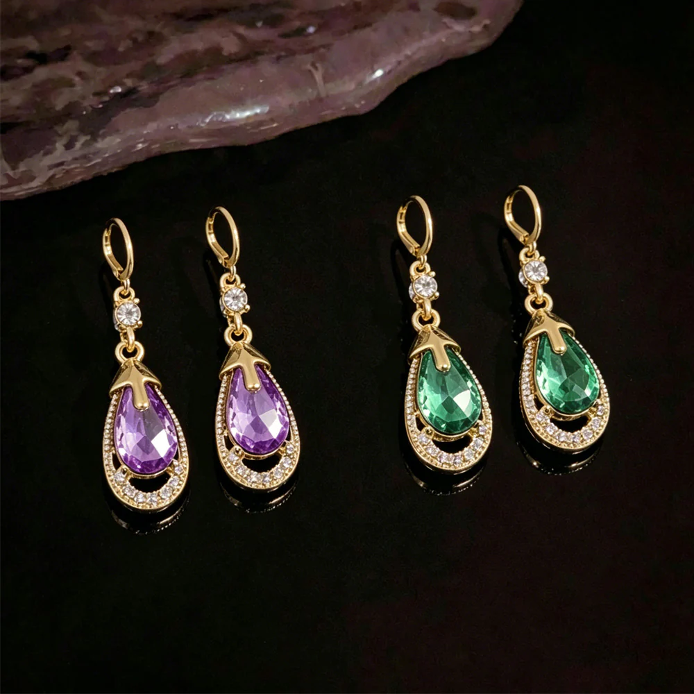 (🔥LETZTER TAG SALE – 80 % RABATT🔥)  CZTICLE® Tropfenförmige Germanium-Ohrringe - Image 9
