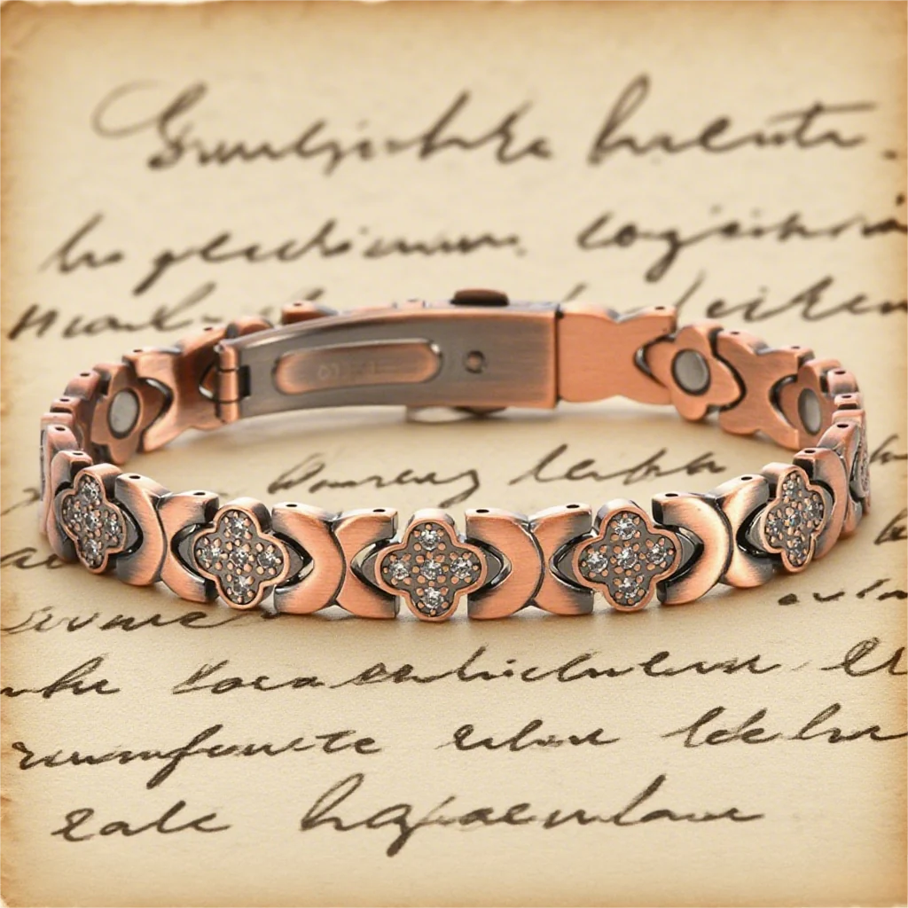 🌟Neue Woche, neue Rabatte: 80 % Rabatt – 🍀 Klee-Armband aus Kupfer mit Magnetverschluss [2 Stück kaufen, versandkostenfrei] - Image 2