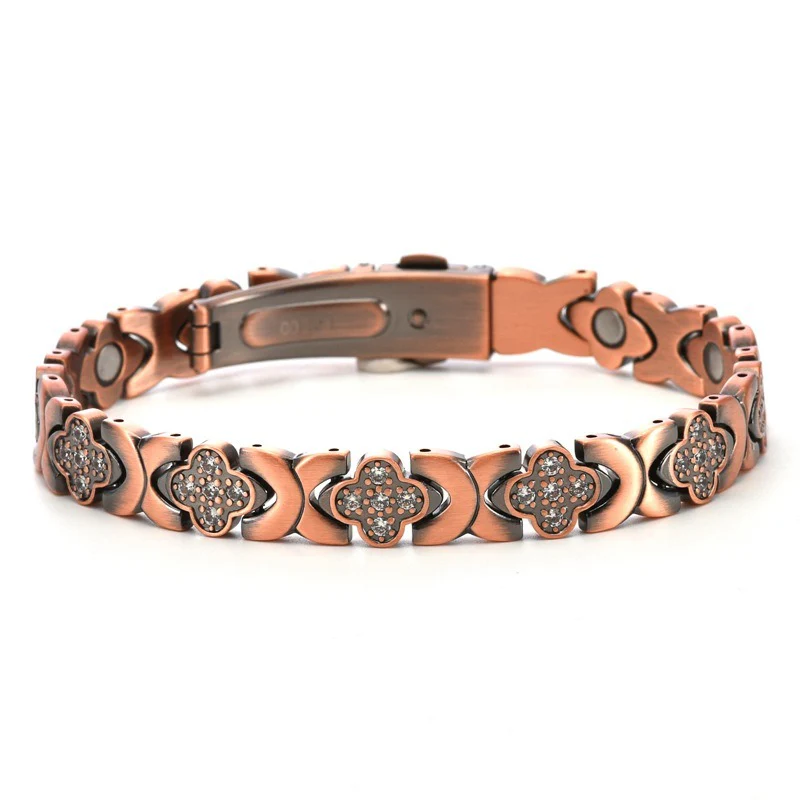🌟Neue Woche, neue Rabatte: 80 % Rabatt – 🍀 Klee-Armband aus Kupfer mit Magnetverschluss [2 Stück kaufen, versandkostenfrei] - Image 6