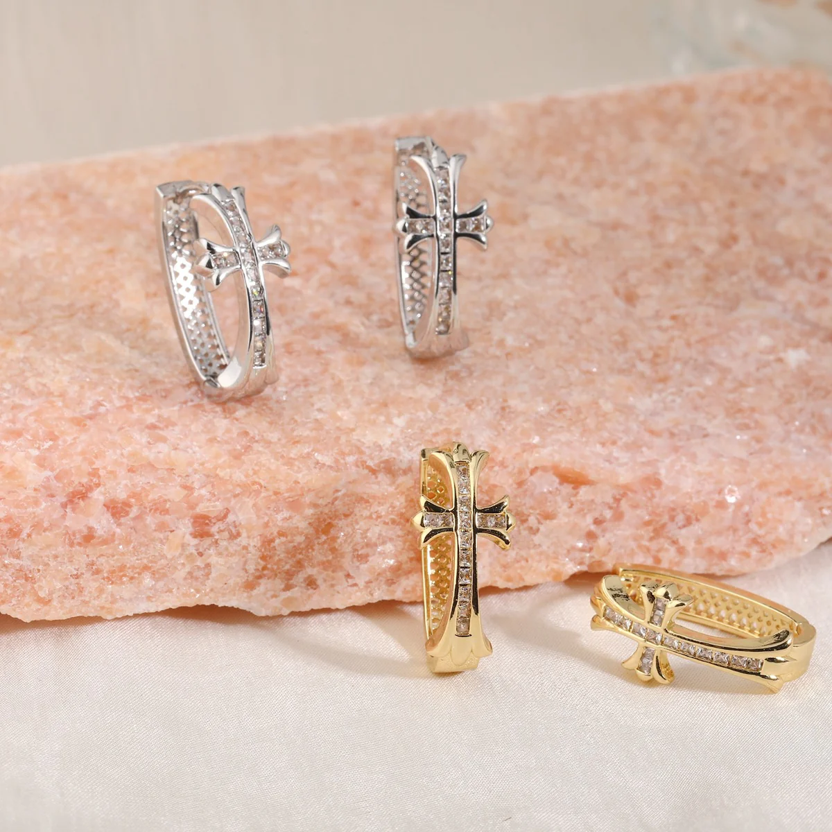 🔥LETZTER TAG SALE – 80 % RABATT🔥🍃💎𝐂𝐙𝐓𝐈𝐂𝐋𝐄® 💎 Kreuzring Luxus-Germanium-Ohrringe – Perfekte Kombination aus Stil und unvergleichlichem Preis! - Image 5